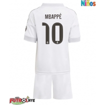 Camiseta Real Madrid Kylian Mbappe #10 Primera Equipación para niños 2025-26 manga corta (+ pantalones cortos)